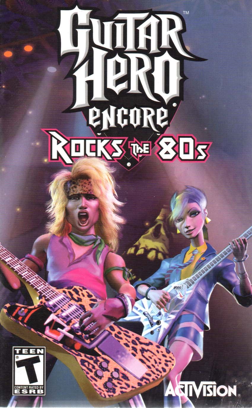 Amazon.com: Guitar Hero Encore Rocks the 80s PS2 Instruction